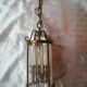 Bronze and crystal lantern