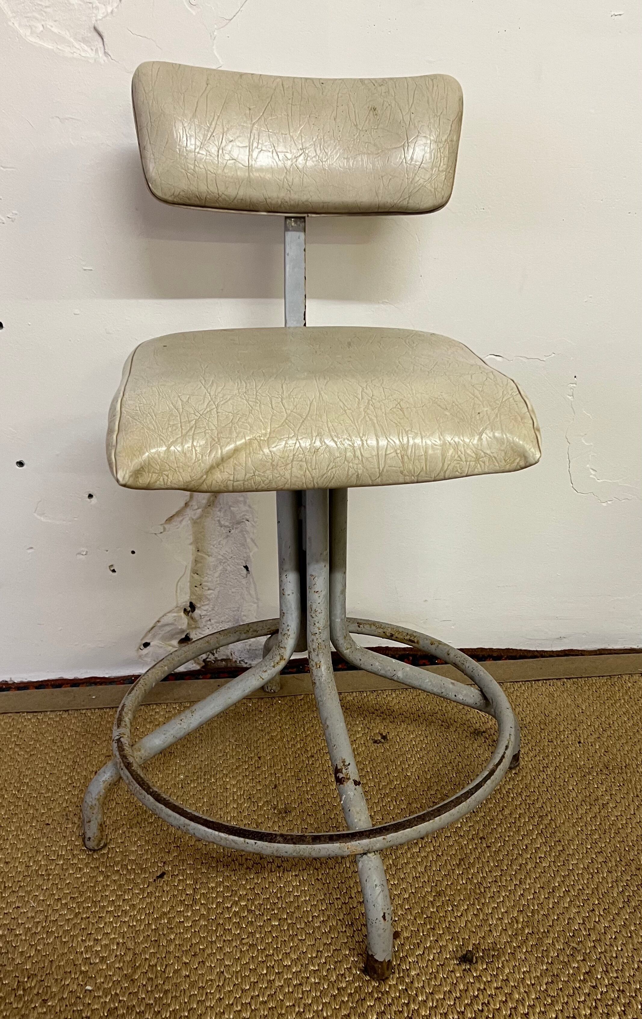 Old industrial workshop chair