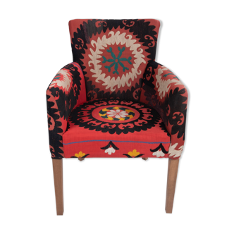 Unique Suzani Armchair Ethnic Bergere