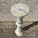 Luminous marble column