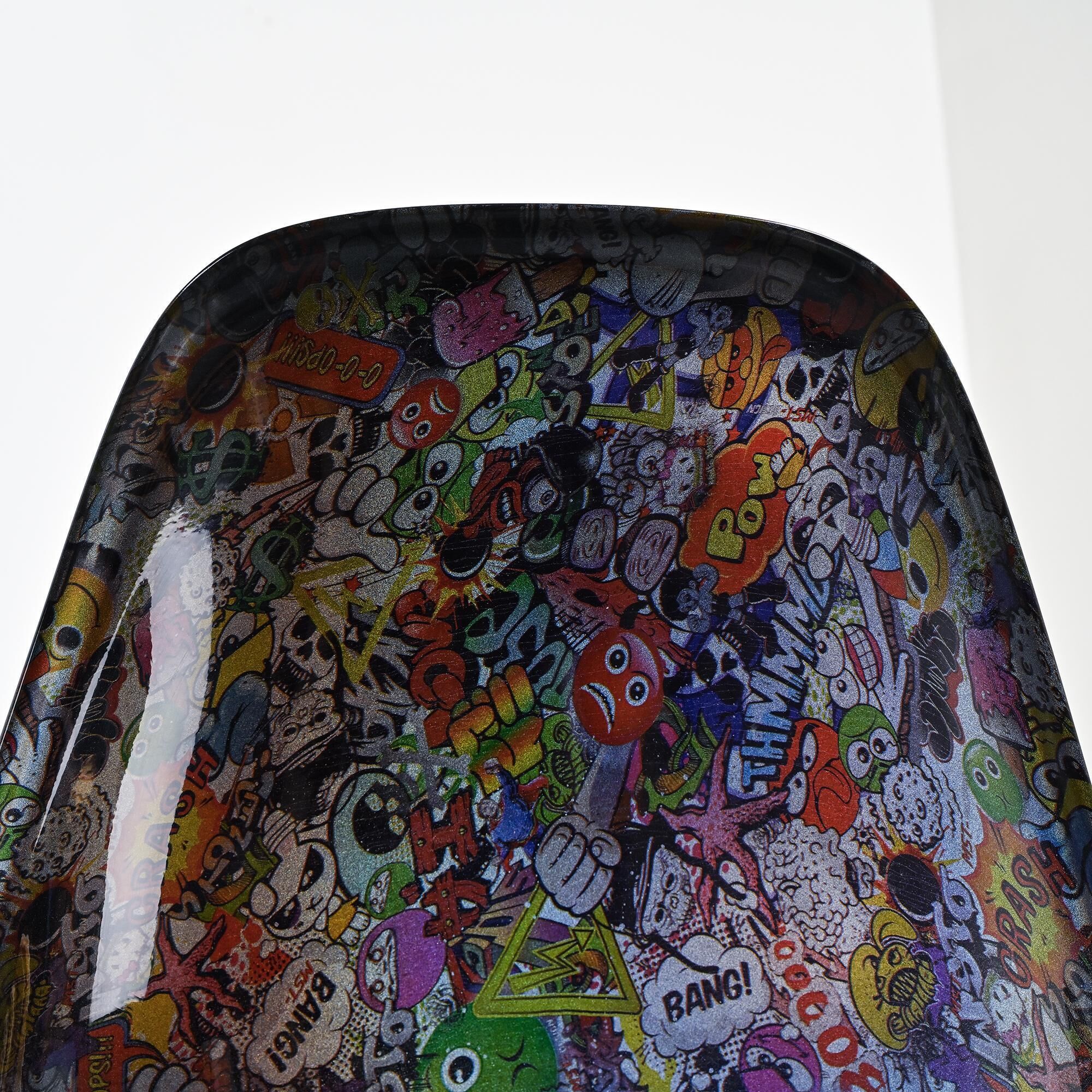 Eames chair customised by an artist, circa 2000