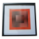 Tableau Op Art Victor Vasarely - Vintage Screen Print from the 70s Framed