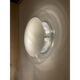 Contemporary multicolored reeds white murano glass wall sconce