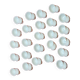 25 Snail Shell Buckets In Vintage White Porcelain