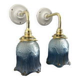 Pair of Art Deco wall lights