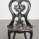 19th-Century English Chinoiserie Mother of Pearl Decorative Chair