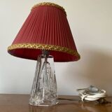 DAUM Lamp Model Iceberg Crystal + Vintage Shade Made In France