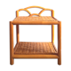 60s rattan bedside table