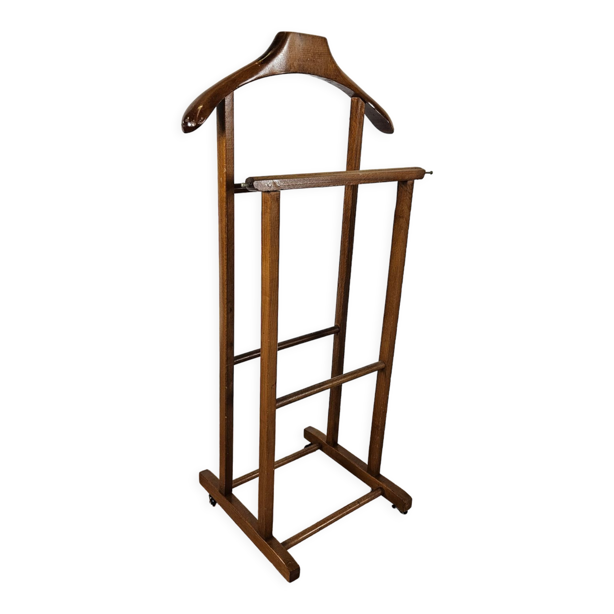 Valet vintage en bois années 1980