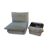 Chauffeuse et pouf Gao Cinna 1970/1980