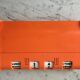 Dater empty pocket in orange plastic seventies 70s
