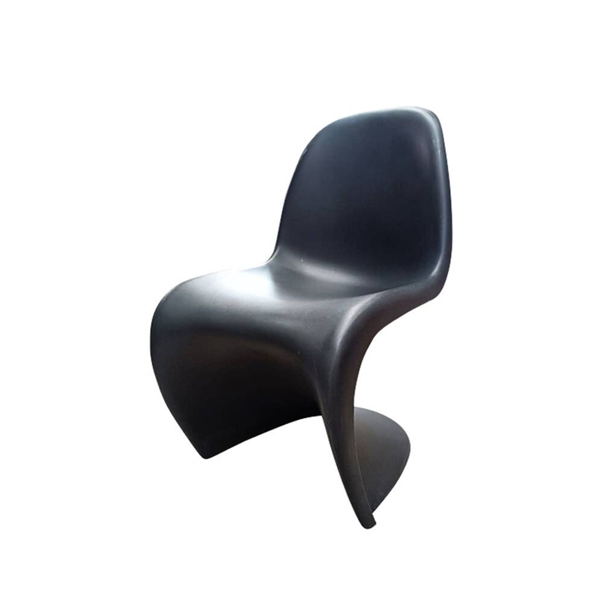 Chaise Panton noir édition Vitra