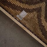 Handmade vintage bohemian jute rug, made in India, late 20th century.
