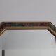 Miroir biseauté en bois peint vintage