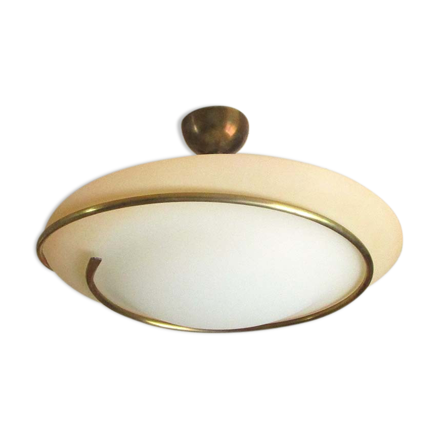 Glass and brass hanging