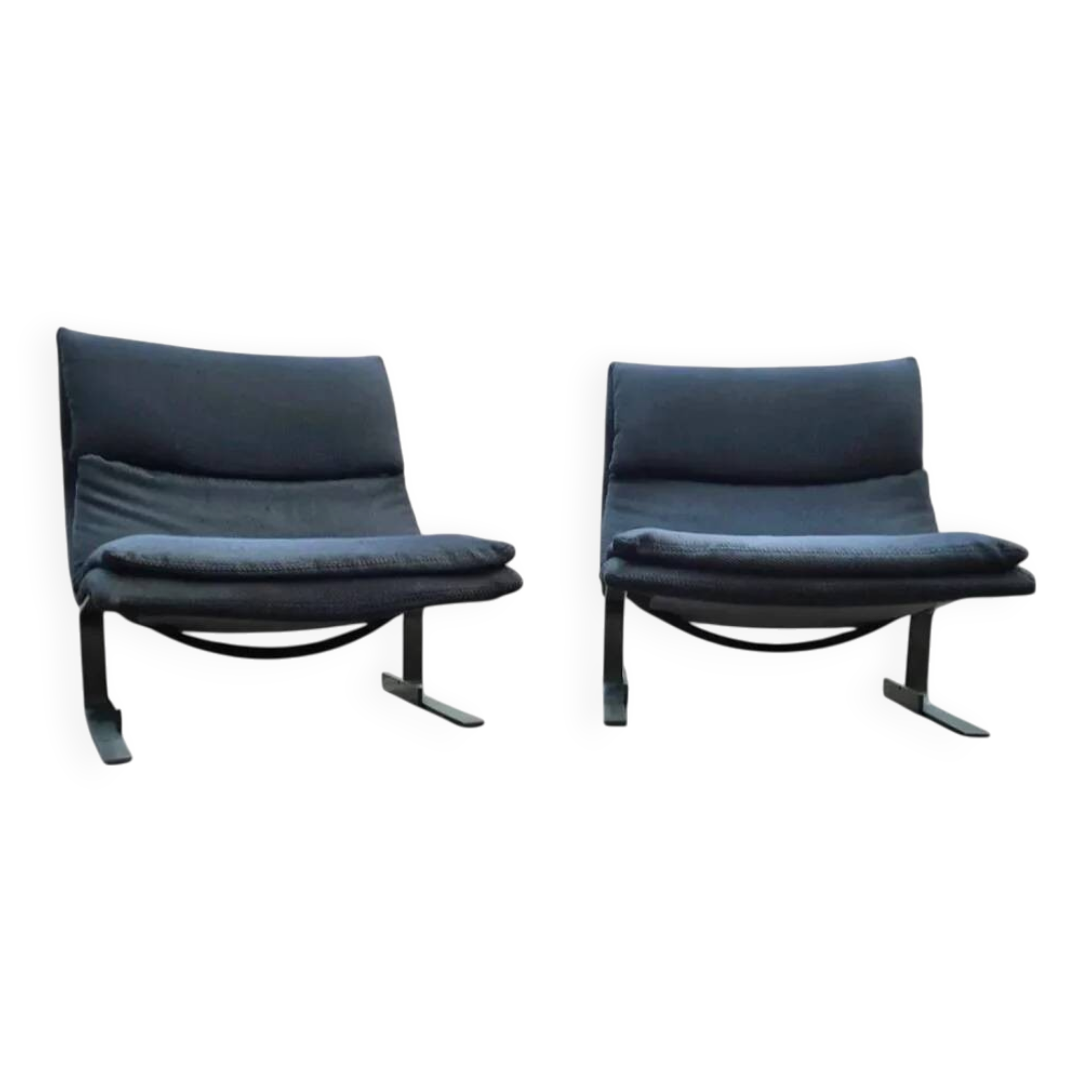 Chaises longues Onda Wave en design italien vintage par Giovanni Offredi / Saporiti des années 1980
