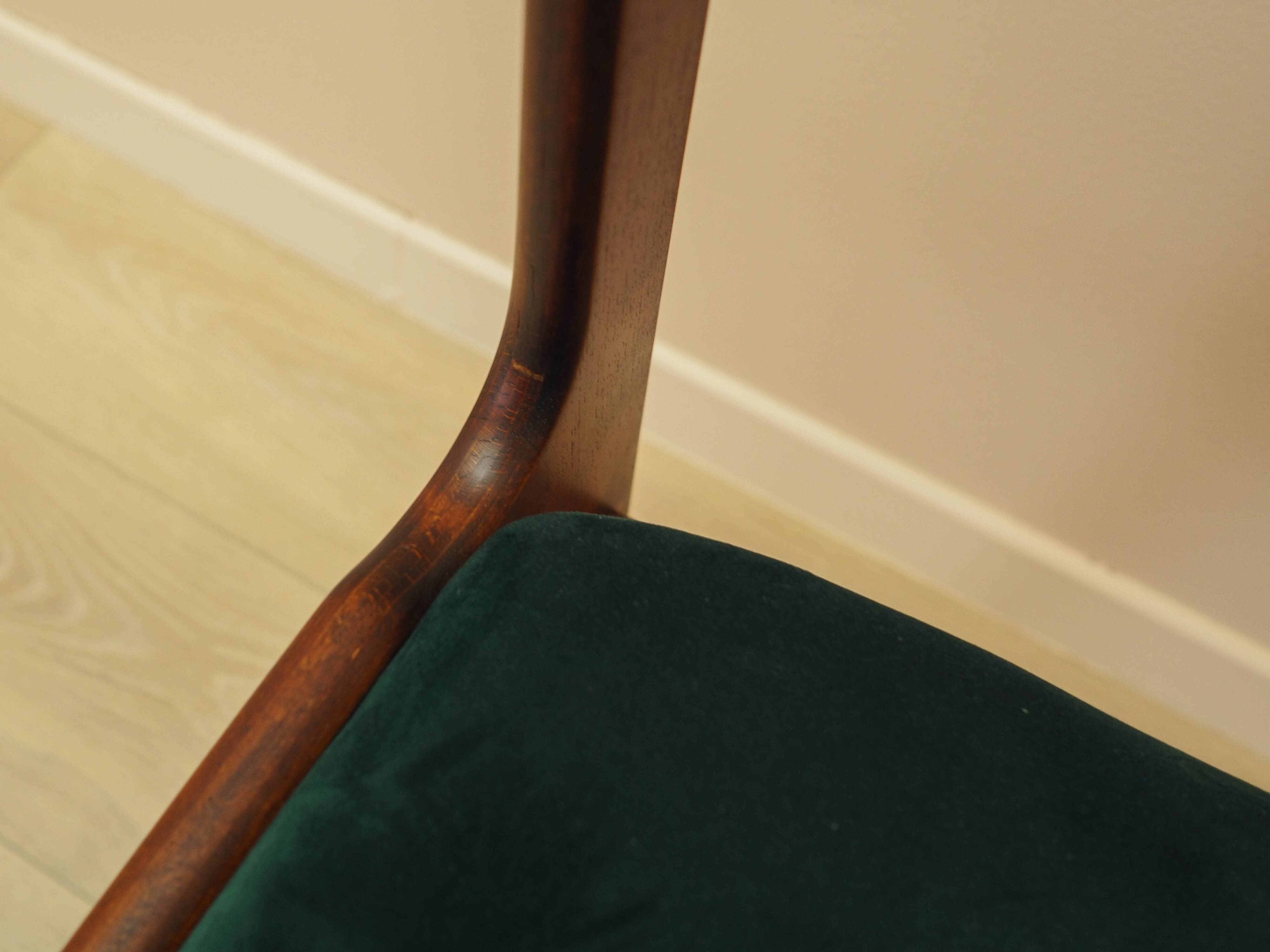 Set of six teak chairs, Danish design, 1970s, production: Denmark
