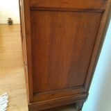 3-door Art Deco Parisian wardrobe and bevelled mirror