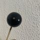 Vintage 1960 gold coat rack 6 hooks balls - 50 x 20 cm
