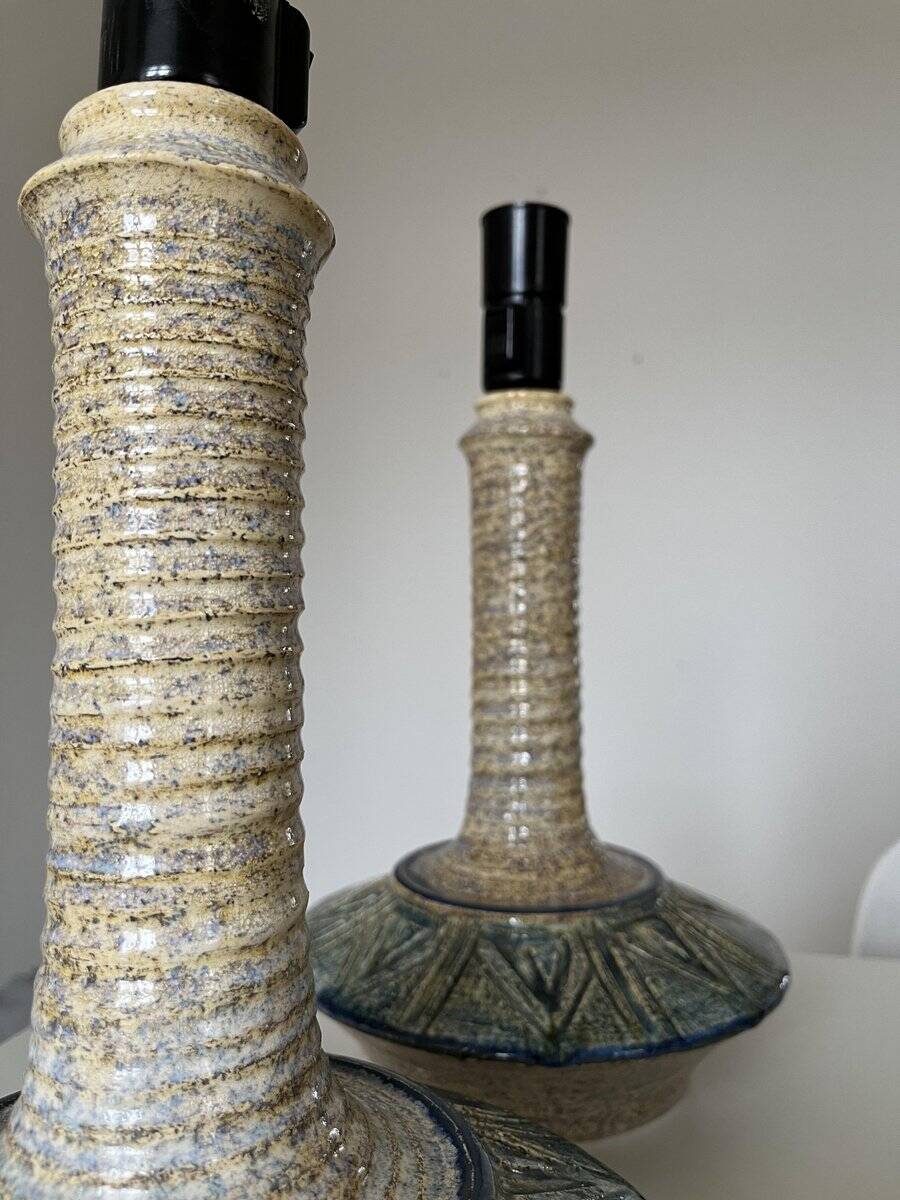 Pair table lamps by Jette Hellerøe for Axella, Denmark, 1970s, set of 2