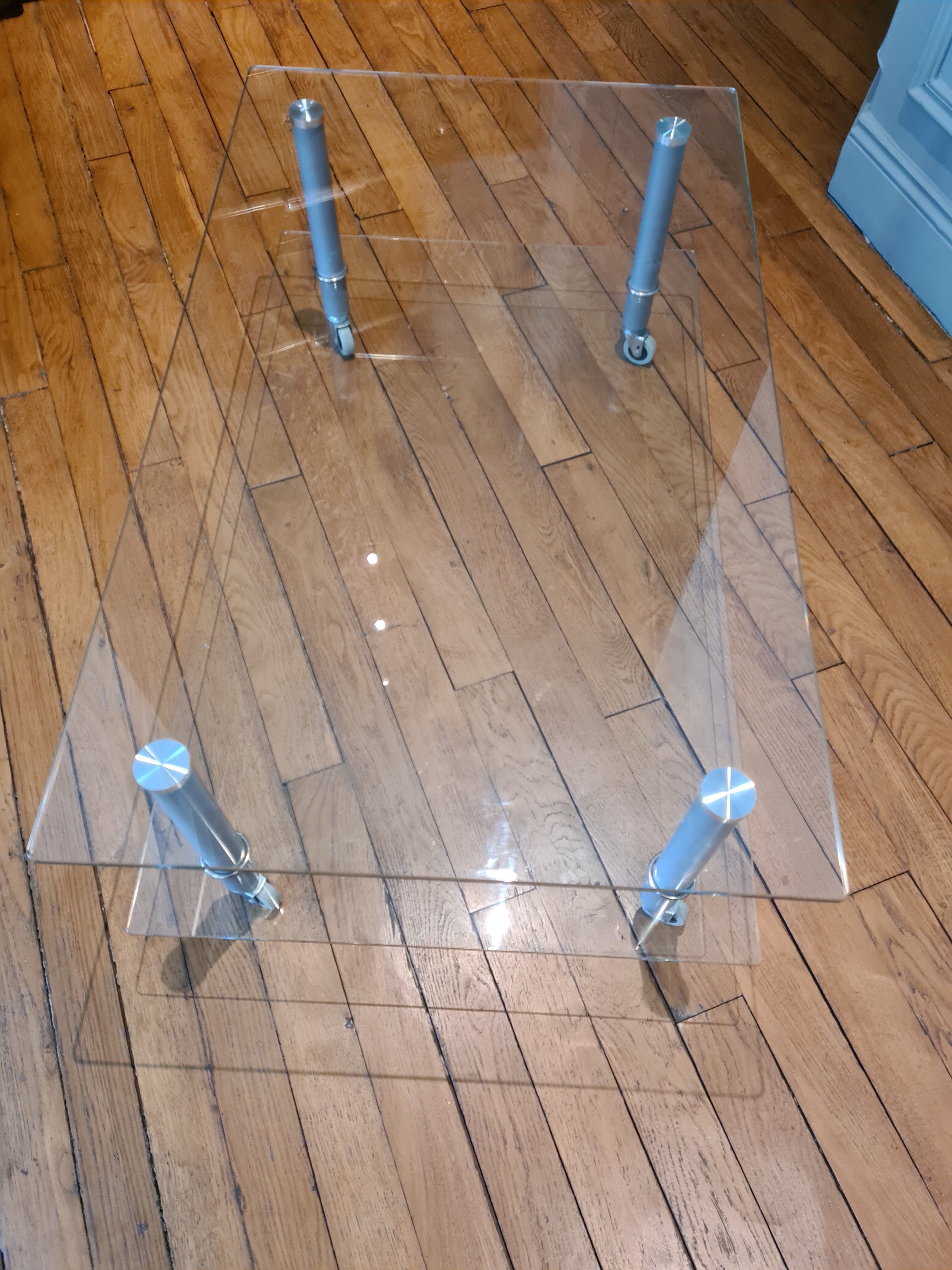 Coffee table with glass tops