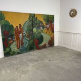 1950s diptych in the post-nabis style