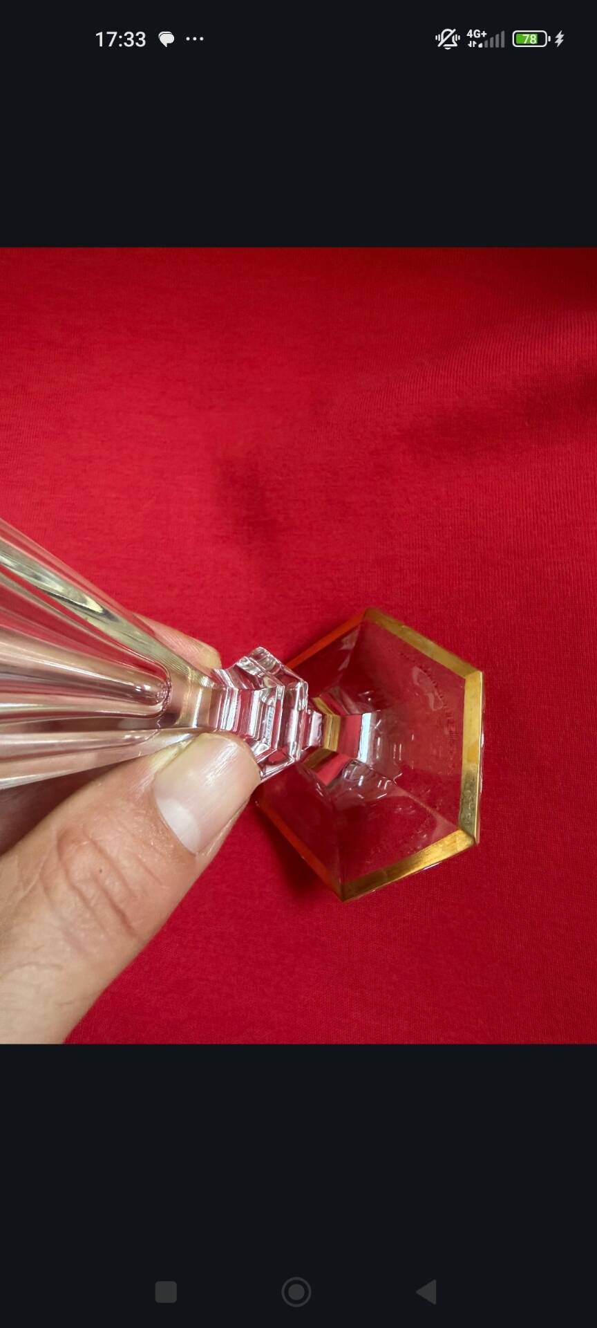 Baccarat crystal champagne flute