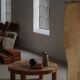Sallingboe, Design/One, Large round coffee table in pine and ceramic, 1970