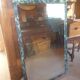 Large mirror - trumeau with a wooden frame imitating marble - 20th century