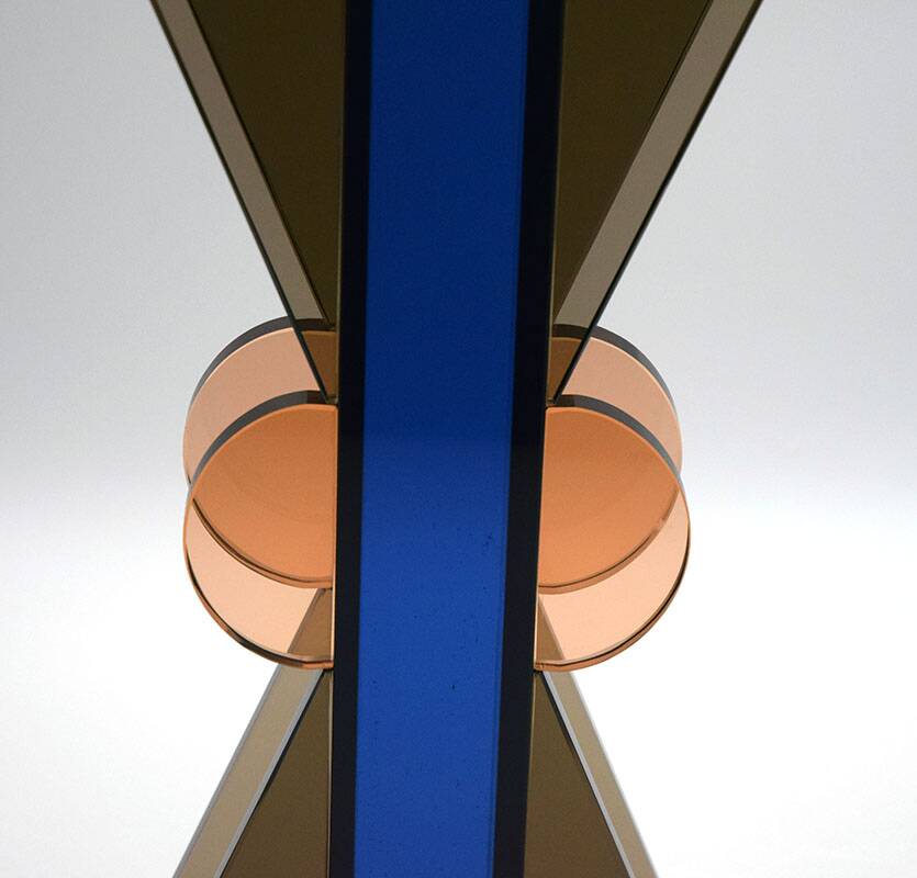 Vase en cristal Ettore Sottsass pour Fontana Arte 1970