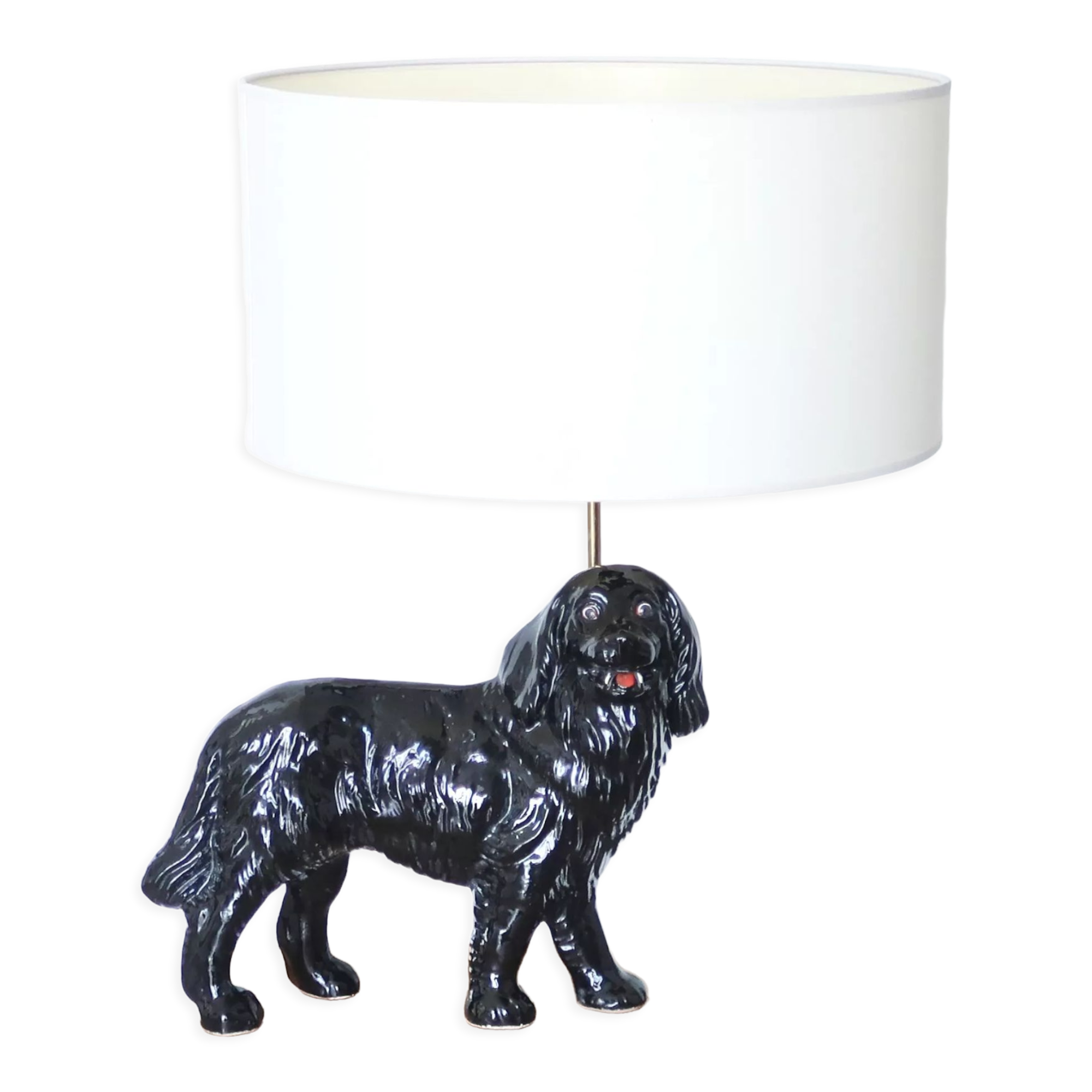 Ceramic "dog" lamp 50s