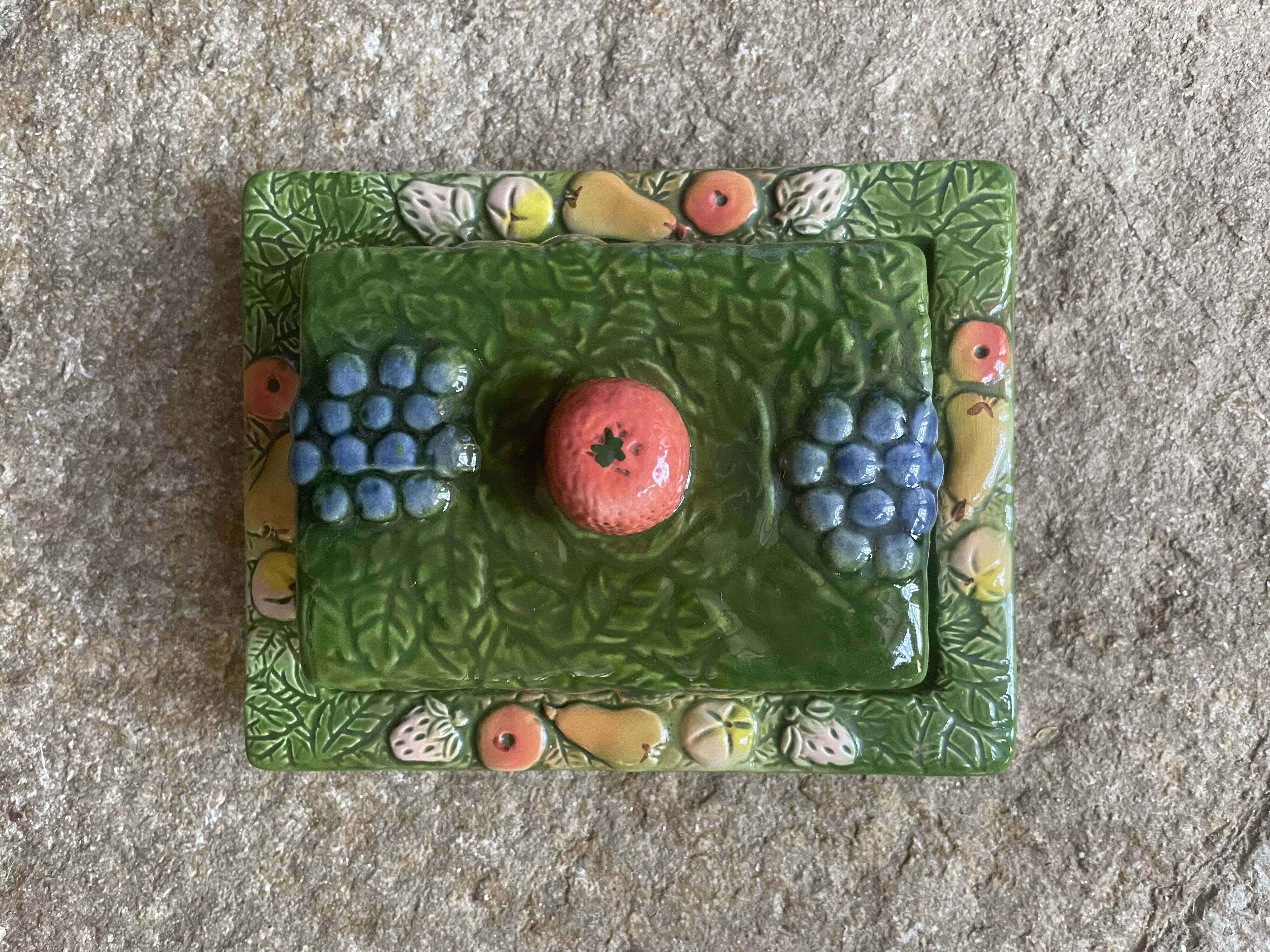 Vintage ceramic butterdish