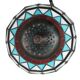 Lampe montgolfière de table en vitrail façon Tiffany
