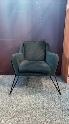 Armchair with armrests