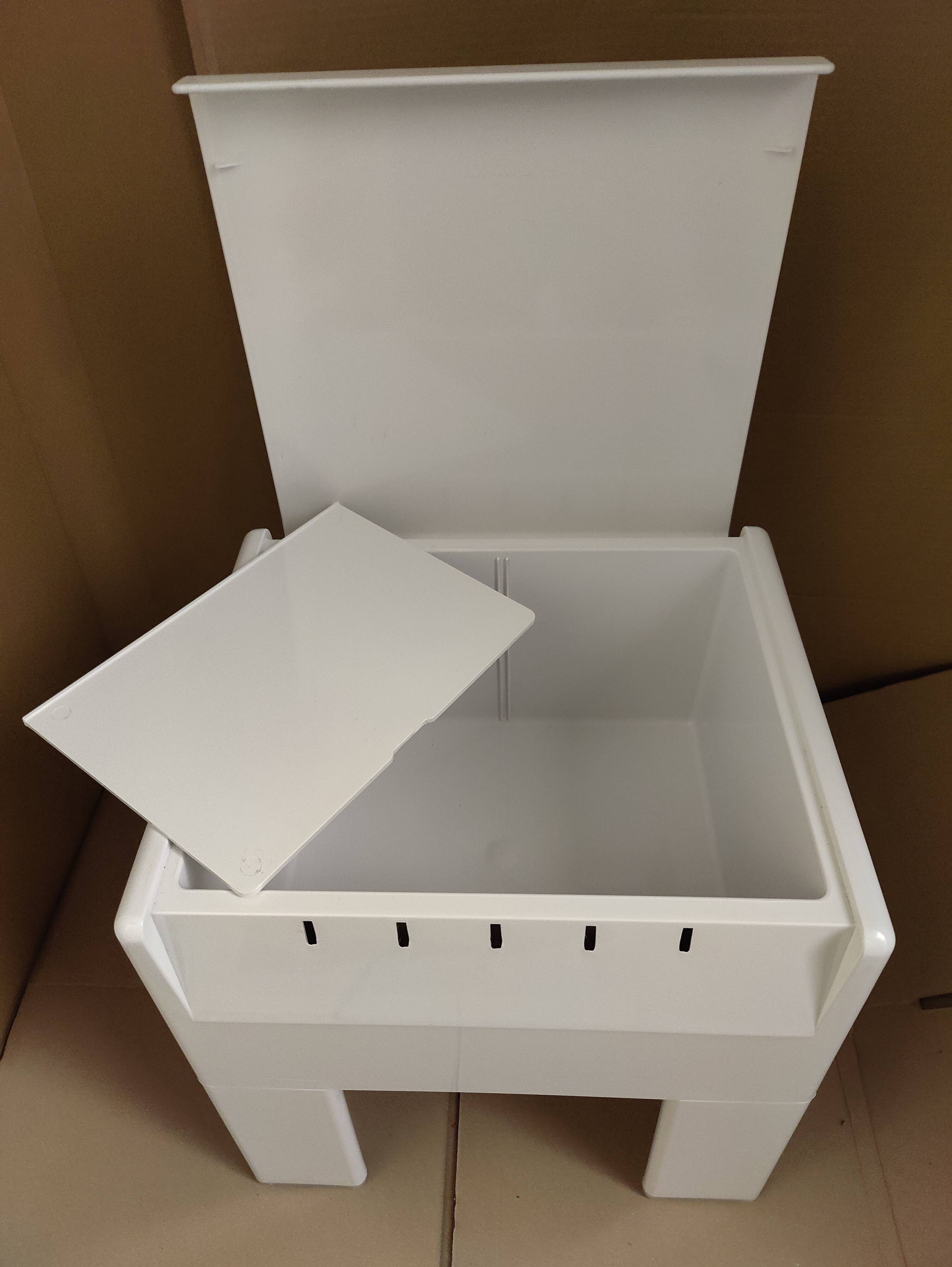 Tabouret coffre blanc Olaf Von Bohr pour Gedy