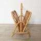 Vintage rattan magazine holder