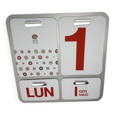 Calendrier perpétuel  Enzo Mari Danese ed limitée 2015