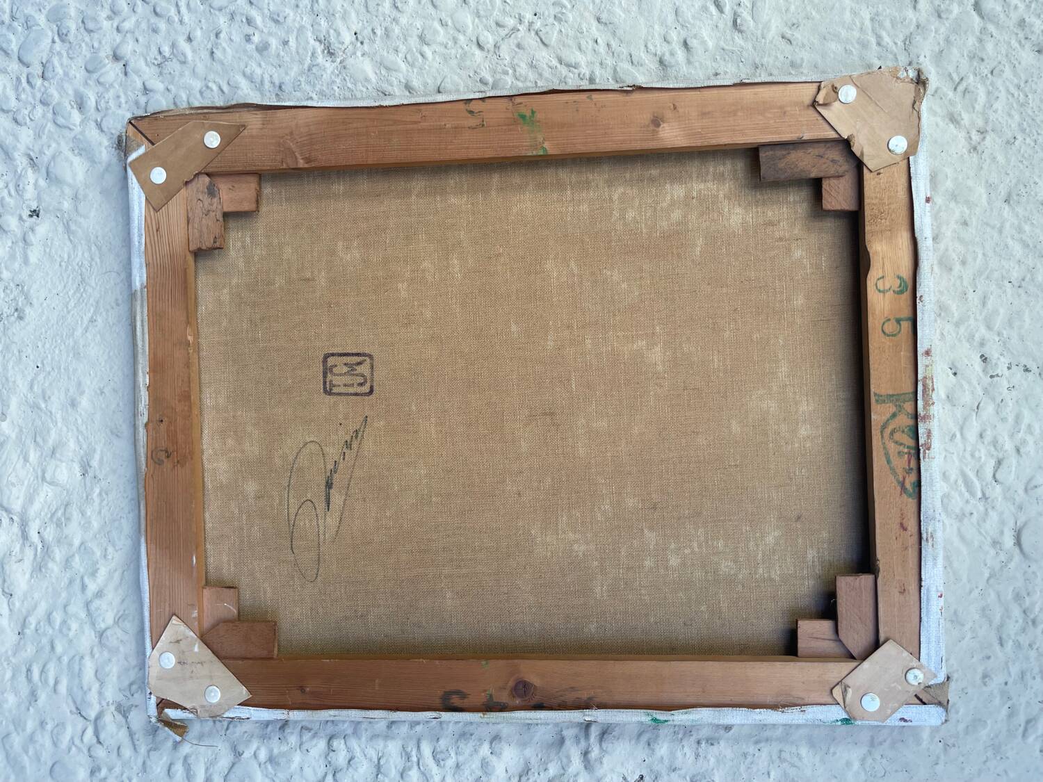 Peinture florale naïve