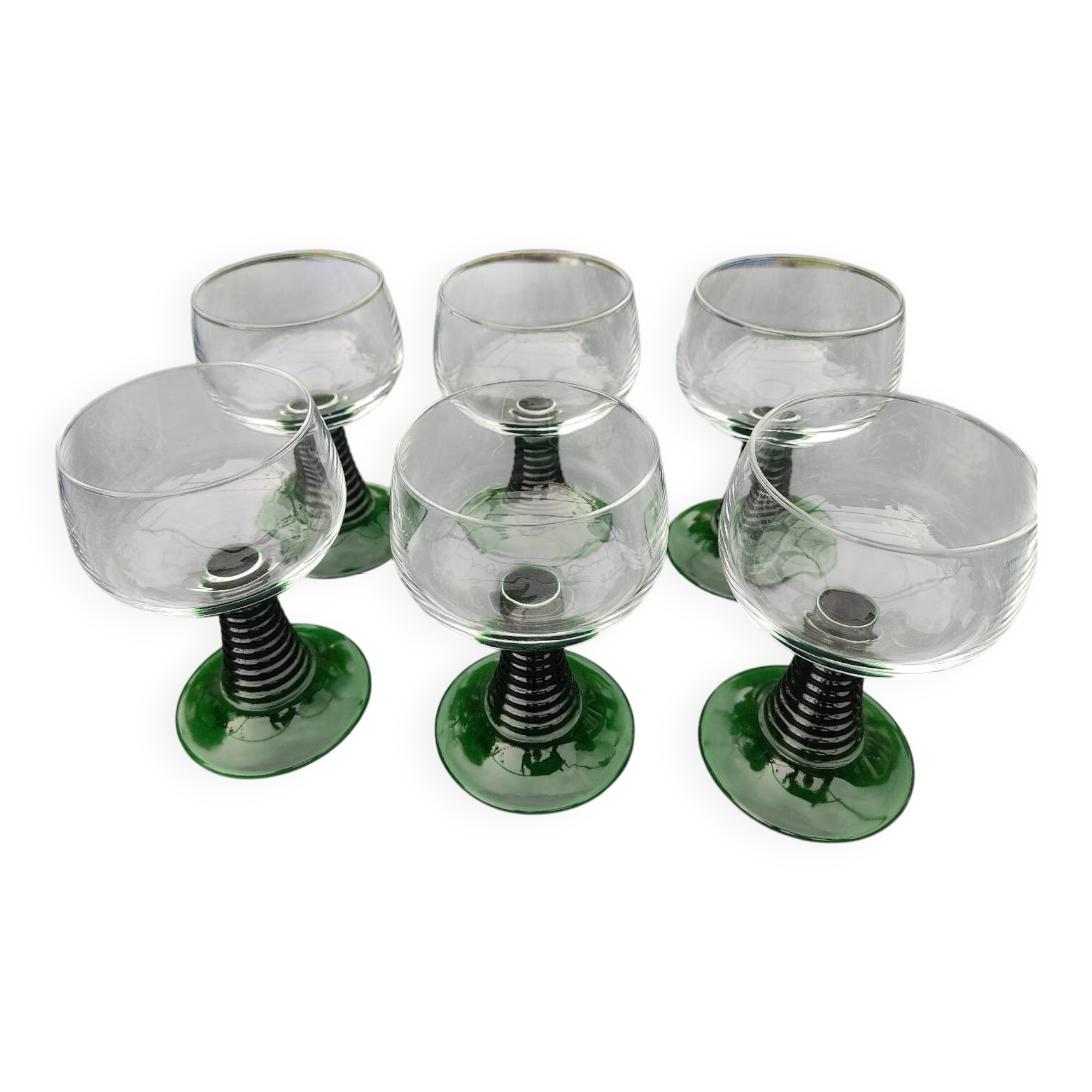 6 verres Roemer vintage