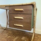 Rattan desk