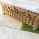 Important solid wood chest from a rare 17th century castle, unique, carved Gothic antique decor, beautiful