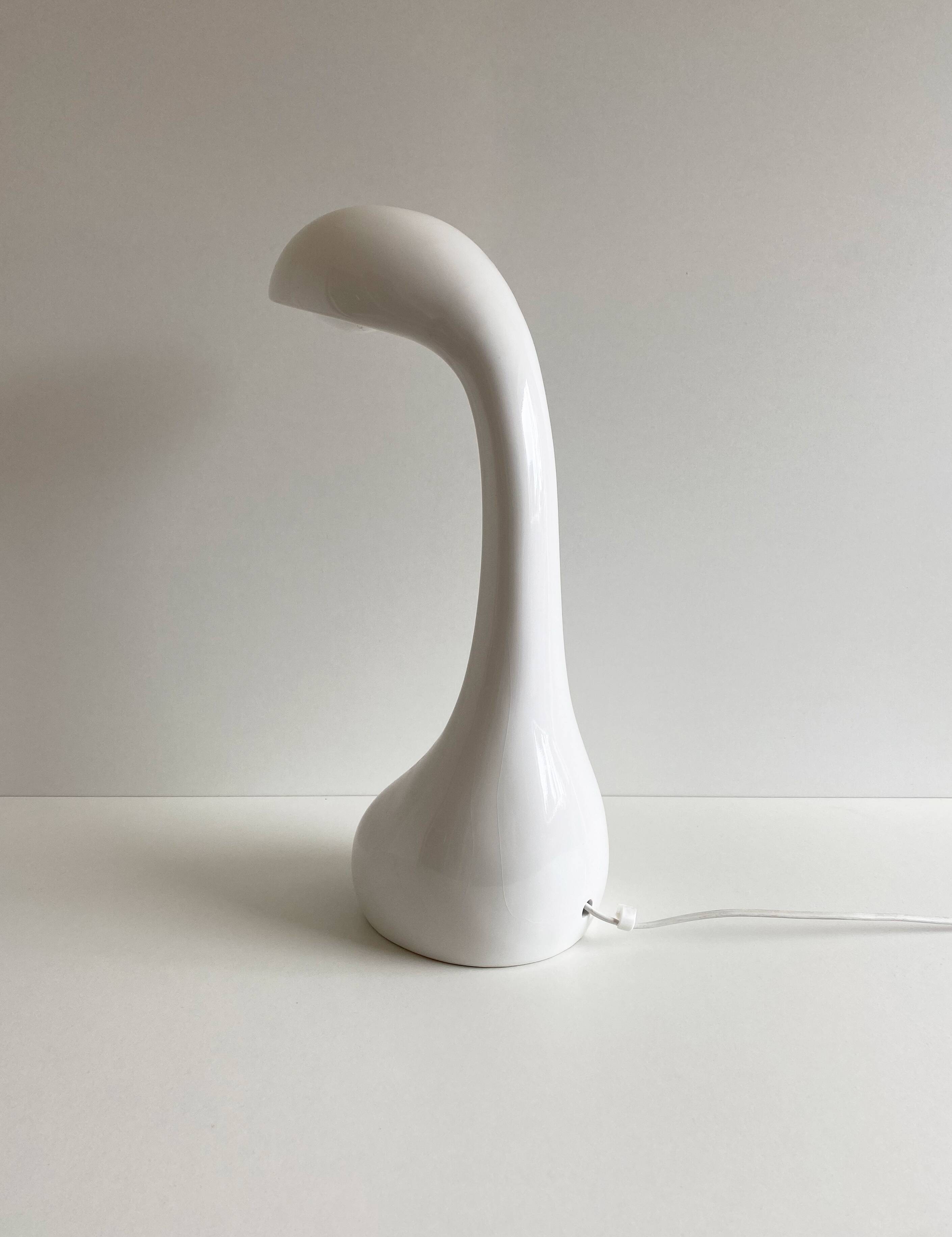 Space age spanish pottery table lamp, c.1960