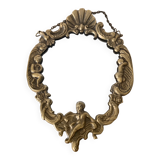 Brass mirror