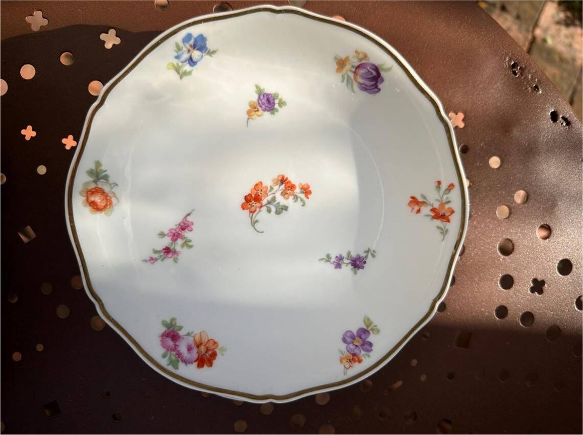 Set of 6 Dessert Plates in Limoges Porcelain - F. Legrand & Cie