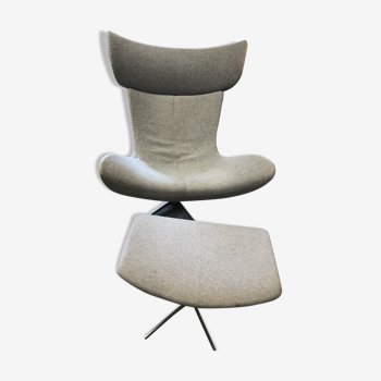 Fauteuil BO concept Modèle Imola designer Perdersen avec repose pied