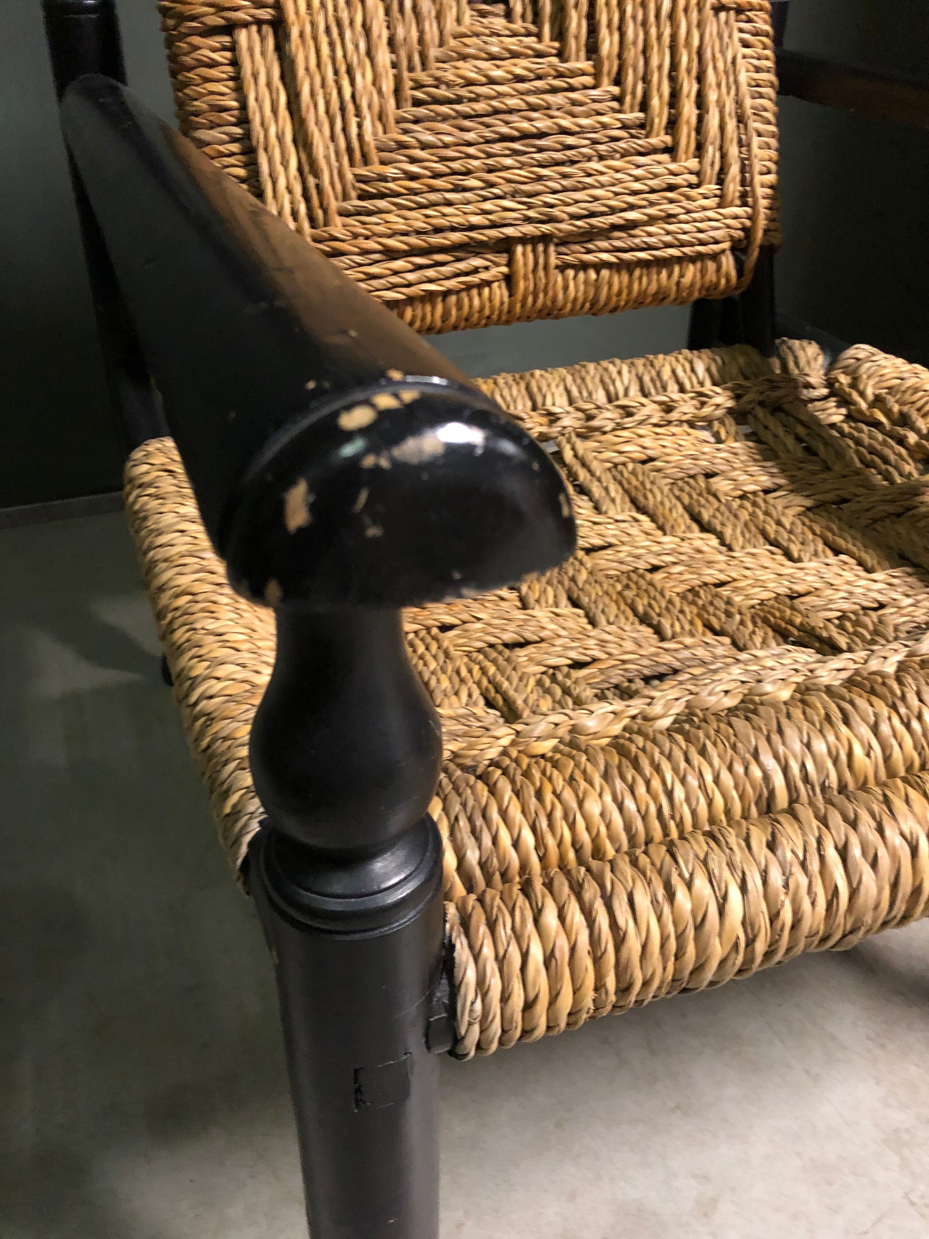 French rope lounge chair