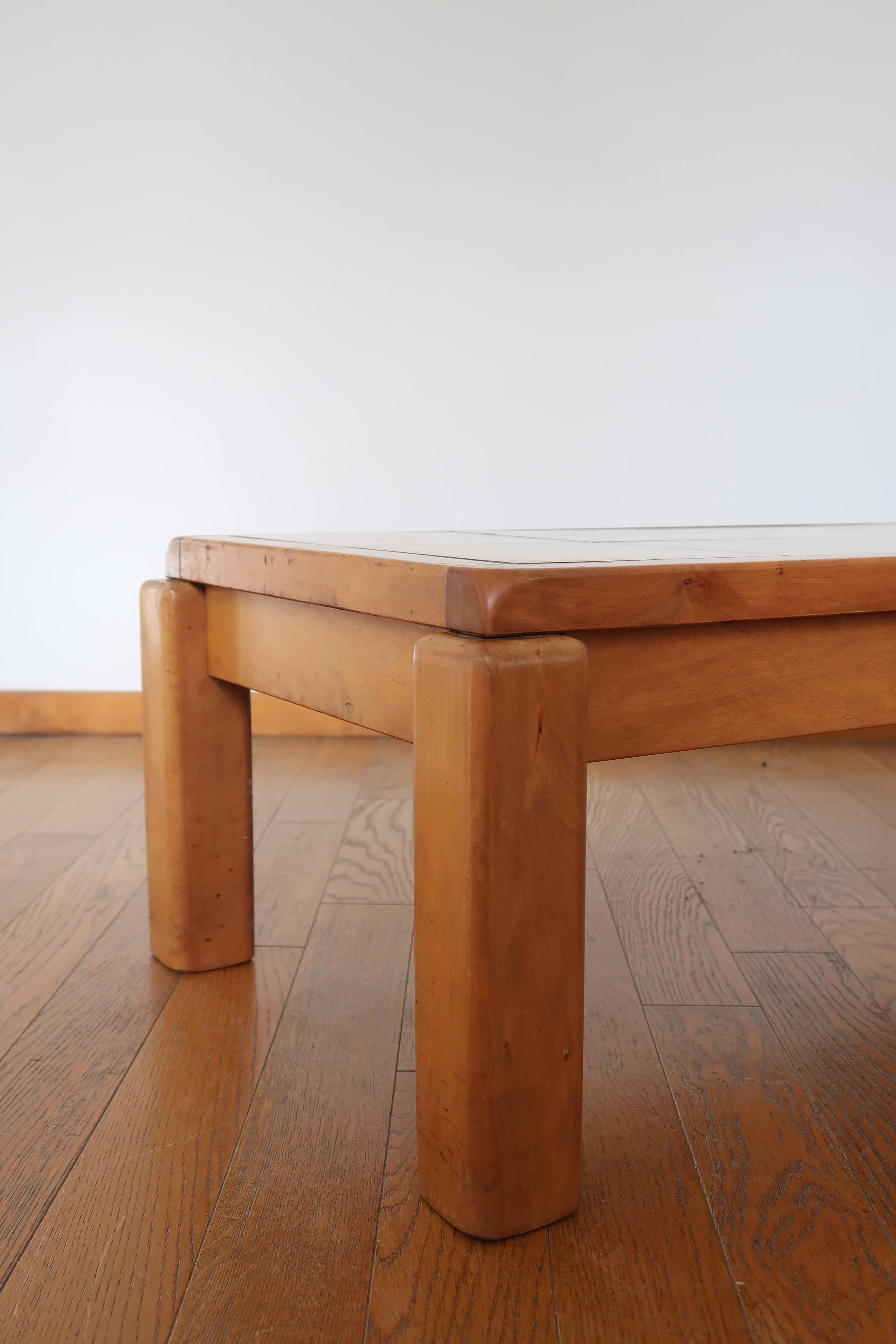 Brutalist coffee table ceramic top