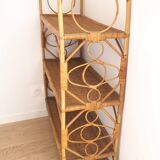 Rattan bookcase