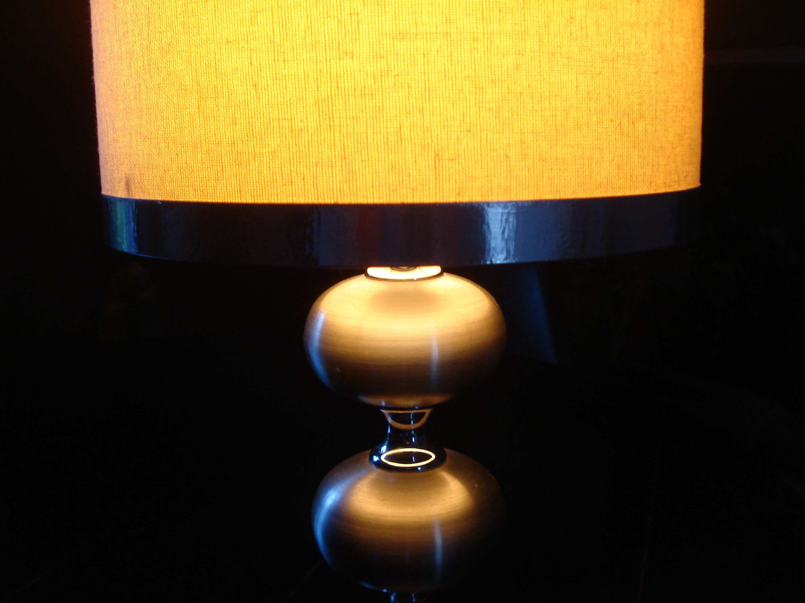 Vintage lamp 1970 alu brush