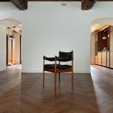 Chair with armrests by Kristian Solmer Vedel